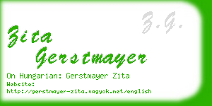 zita gerstmayer business card